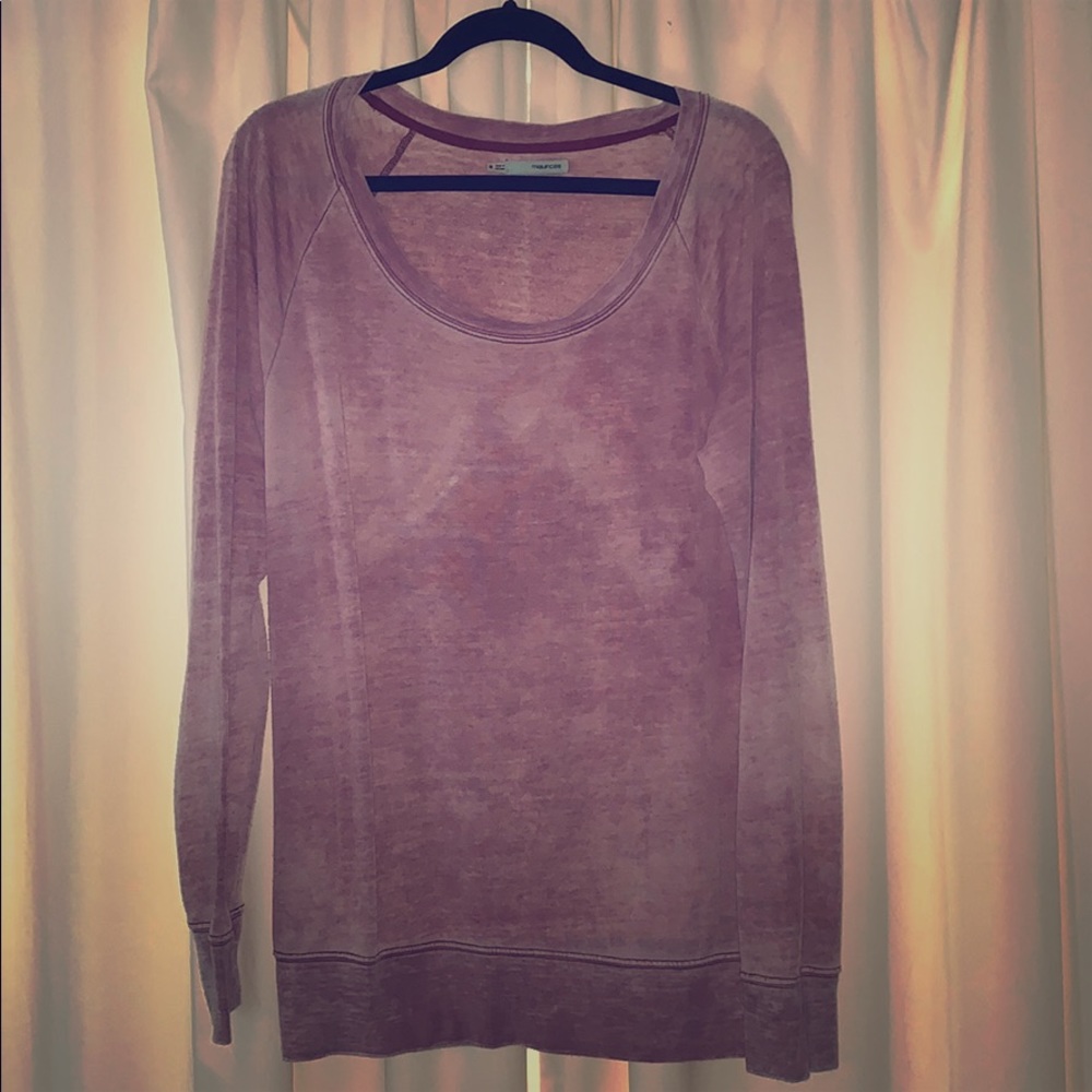 Purple scoop neck sweater